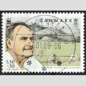 FRIMRKER DANMARK | 2009 - AFA 1570 - WWF - 5,50 + 0,50 Kr. - Lux Stemplet 