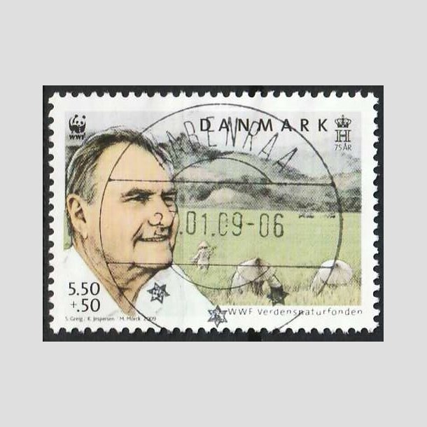 FRIMRKER DANMARK | 2009 - AFA 1570 - WWF - 5,50 + 0,50 Kr. - Lux Stemplet 