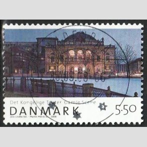 FRIM�RKER DANMARK | 2008 - AFA 1526 - Den danske nationalscene - 5,50 Kr. gamle scene - Lux Stemplet