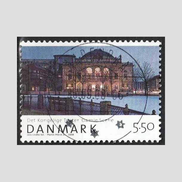 FRIMRKER DANMARK | 2008 - AFA 1526 - Den danske nationalscene - 5,50 Kr. gamle scene - Lux Stemplet