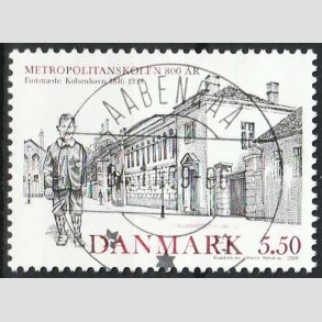 FRIM�RKER DANMARK | 2009 - AFA 1592 - Metropolitanskolen 100 �r. - 5,50 Kr. - Lux Stemplet
