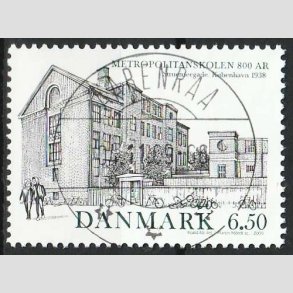 FRIM�RKER DANMARK | 2009 - AFA 1593 - Metropolitanskolen 800 �r. - 6,50 Kr. - Lux Stemplet 
