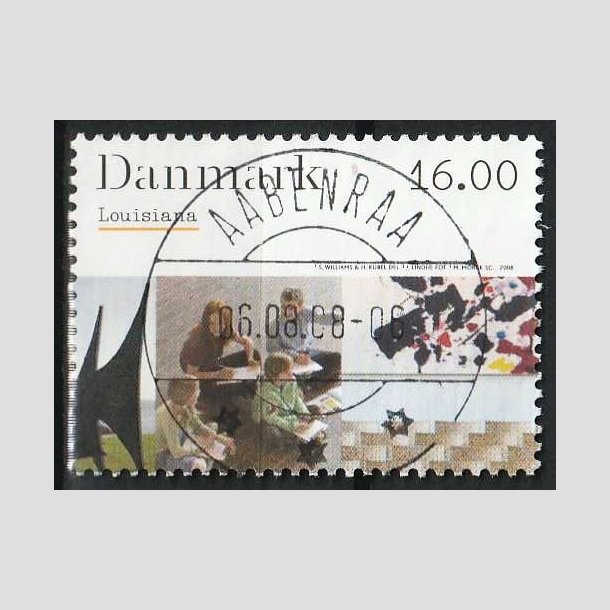 FRIMRKER DANMARK | 2008 - AFA 1542 - Kunstmuseet Louisiana - 16,00 Kr. - Pragtmrke