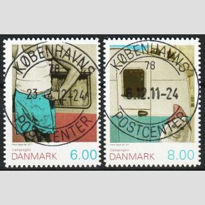 FRIMRKER DANMARK | 2011 - AFA 1652Ea-53Ea - Campingliv - 6,00 + 8,00 Kr. - Lux Stemplet 