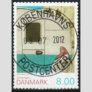 FRIMRKER DANMARK | 2011 - AFA 1653E - Campingliv - 8,00 Kr. flerfarvet - Lux Stemplet 