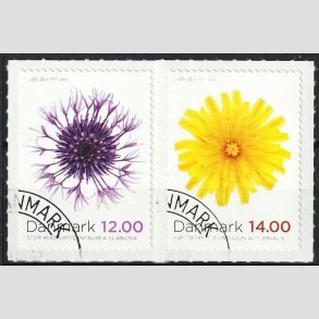FRIM�RKER DANMARK | 2012 - AFA 1716+1717 - Efter�rsblomster - 12 + 14 Kr. - Flot Stemplet 