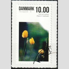 FRIM�RKER DANMARK | 2011 - AFA 1666 - Sommerens blomster - 10,00 Kr. flerfarvet - Flot Stemplet