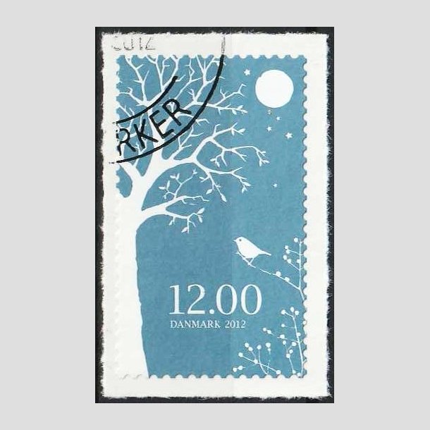 FRIMRKER DANMARK | 2012 - AFA 1723 - Vinter - 12,00 Kr. flerfarvet - Pnt Stemplet