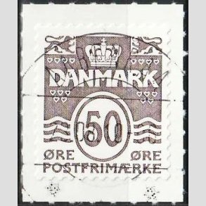 FRIM�RKER DANMARK | 2010 - AFA 1445E - B�lgelinie - 50 �re brun - Lux Stemplet 