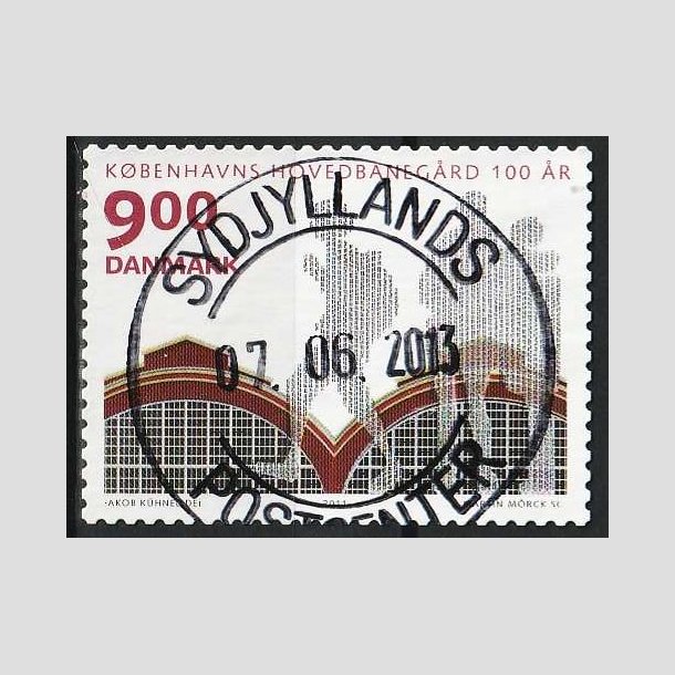 FRIMRKER DANMARK | 2011 - AFA 1677A - KBH Hovedbanegrd 100 r - 9,00 Kr. - Pragt Stemplet
