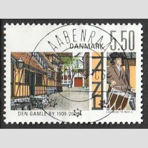 FRIM�RKER DANMARK | 2009 - AFA 1563 - Den gamle by - 5,50 Kr. flerfarvet - Lux Stemplet