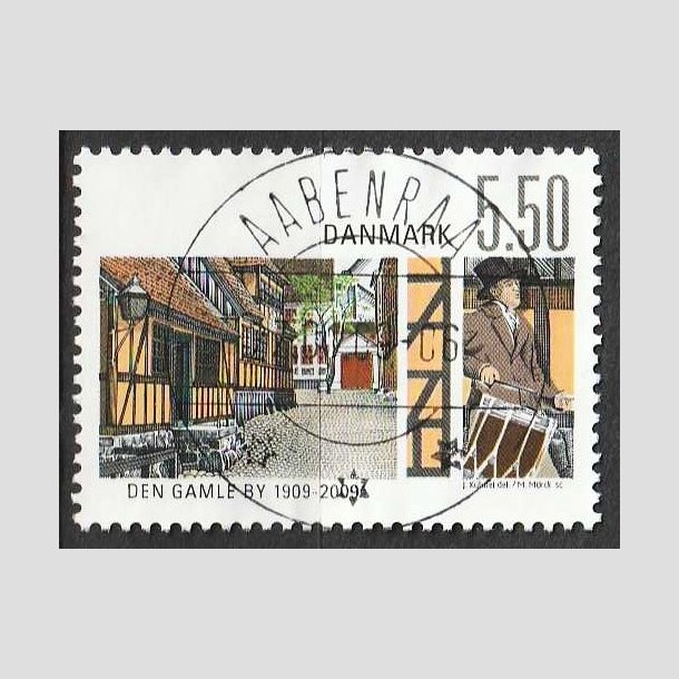 FRIMRKER DANMARK | 2009 - AFA 1563 - Den gamle by - 5,50 Kr. flerfarvet - Lux Stemplet