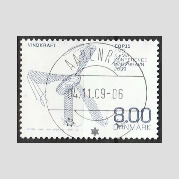 FRIMRKER DANMARK | 2009 - AFA 1591 - COP15 - 8,00 Kr. flerfarvet - Lux Stemplet 