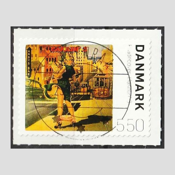 FRIMRKER DANMARK | 2010 - AFA 1619E - Pladecover Gasolin 3. - 5,50 Kr. flerfarvet - Lux Stemplet