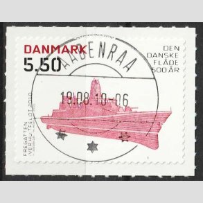 FRIMRKER DANMARK | 2010 - AFA 1620E - Den Danske flde 500 r - 5,50 Kr. - Lux Stemplet 