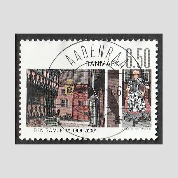 FRIMRKER DANMARK | 2009 - AFA 1564 - Den Gamle By - 6,50 Kr. flerfarvet - Lux Stemplet