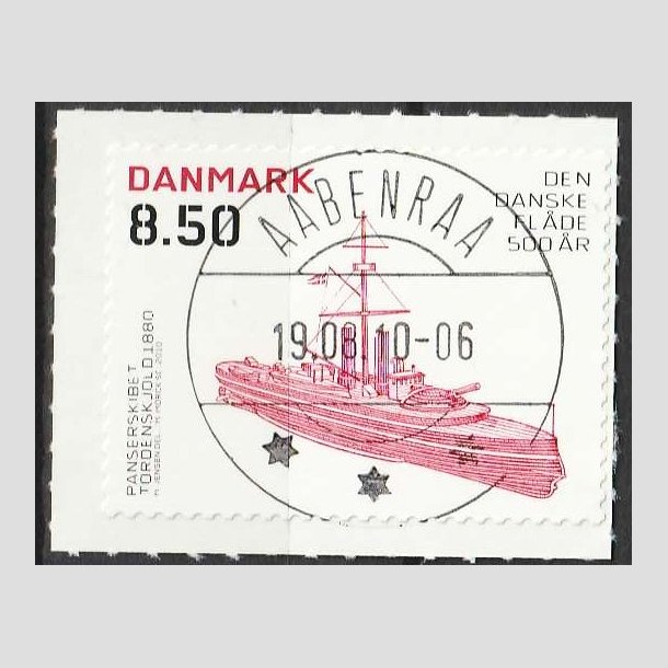FRIMRKER DANMARK | 2010 - AFA 1622E - Danske flde 500 r - 8,50 Kr. flerfarvet - Lux Stemplet 