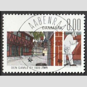 FRIM�RKER DANMARK | 2009 - AFA 1565 - Den gamle by - 8,00 Kr. flerfarvet - Lux Stemplet