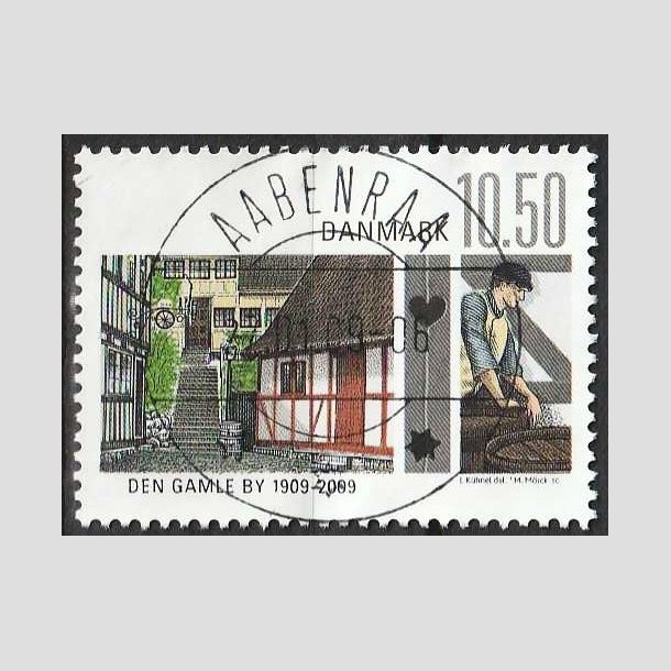 FRIMRKER DANMARK | 2009 - AFA 1566 - Den gamle by - 10,50 Kr. flerfarvet - Lux Stemplet