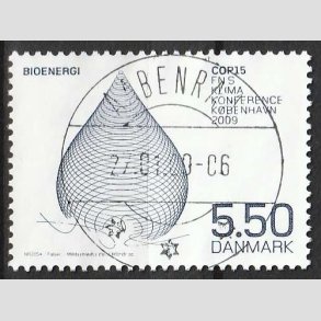 FRIM�RKER DANMARK | 2009 - AFA 1568 - COP15 - 5,50 Kr. flerfarvet - Lux Stemplet