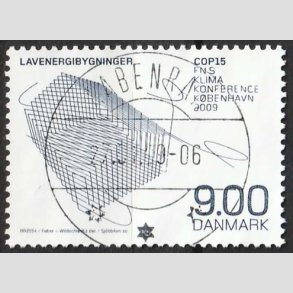 FRIM�RKER DANMARK | 2009 - AFA 1569 - COP15 - 9,00 Kr. flerfarvet - Lux Stemplet 