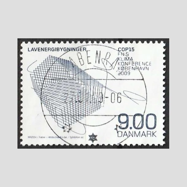 FRIMRKER DANMARK | 2009 - AFA 1569 - COP15 - 9,00 Kr. flerfarvet - Lux Stemplet 