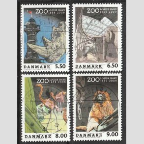 FRIMRKER DANMARK | 2009 - AFA 1578-1581 - Zoologisk Have - komplet st - Lux Stemplet