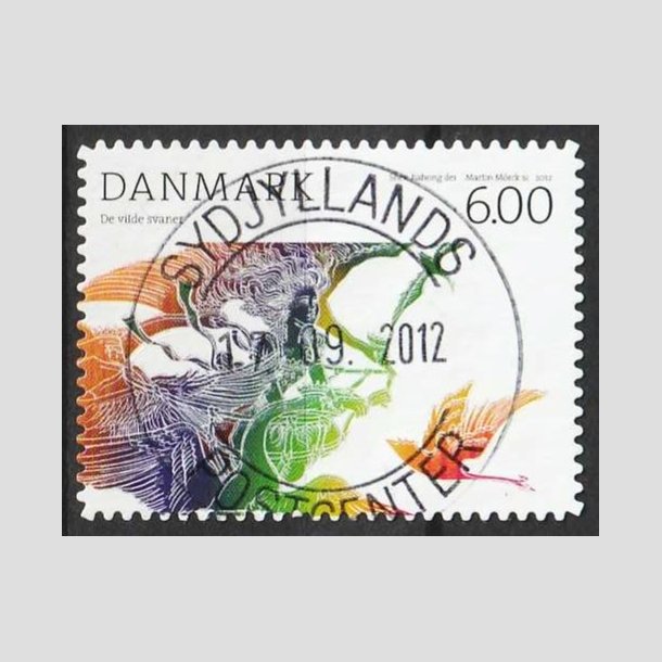 FRIMRKER DANMARK | 2012 - AFA 1712a - H.C. Andersens eventyr - 6,00 Kr. - Pragt Stemplet