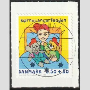 FRIMRKER DANMARK | 2010 - AFA 1605Ea - Brnecanserfonden - 5,50 + 0,50 Kr. - Lux Stemplet 