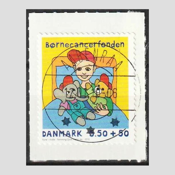 FRIMRKER DANMARK | 2010 - AFA 1605Ea - Brnecanserfonden - 5,50 + 0,50 Kr. - Lux Stemplet 