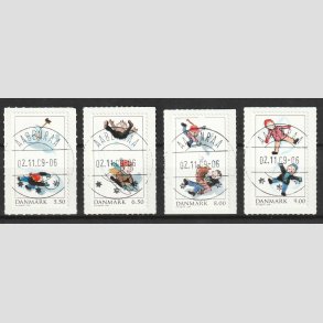 FRIMRKER DANMARK | 2009 - AFA 1595-98 - Leg i sneen - 5,50-9,00 Kr. i komplet st - Lux Stemplet