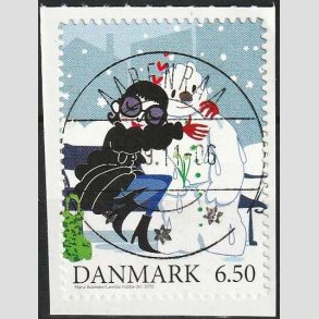 FRIMRKER DANMARK | 2010 - AFA 1637a - Vintereventyr - 6,50 Kr. flerfarvet - Pragt Stemplet