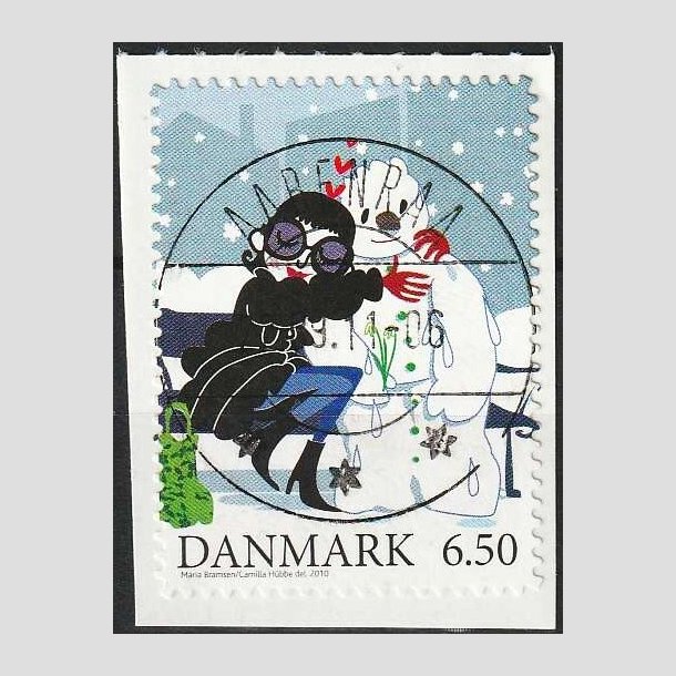 FRIMRKER DANMARK | 2010 - AFA 1637a - Vintereventyr - 6,50 Kr. flerfarvet - Pragt Stemplet