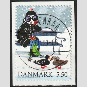 FRIMRKER DANMARK | 2010 - AFA 1636a - Vintereventyr - 5,50 Kr. flerfarvet - Pragt Stemplet
