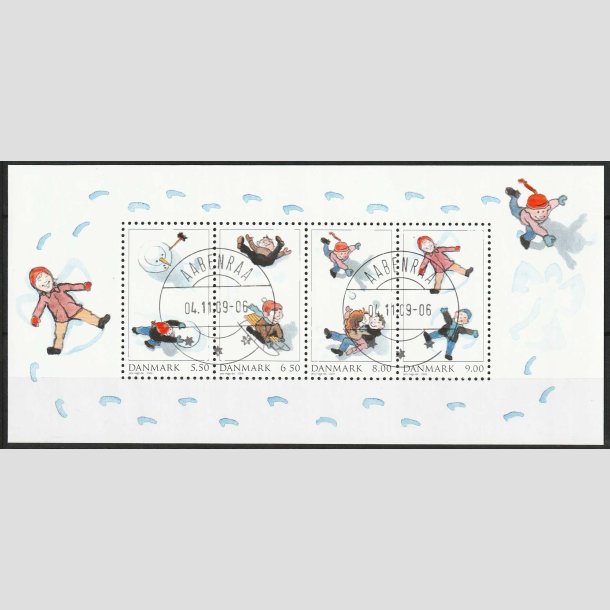 FRIMRKER DANMARK | 2009 - AFA 1599 - Leg i sneen - Miniark 5,50-9,00 Kr. - Lux Stemplet Aabenraa
