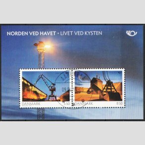 FRIMRKER DANMARK | 2010 - AFA 1618 - Norden ved havet I. - Miniark 14,00 kr. - Lux Stemplet