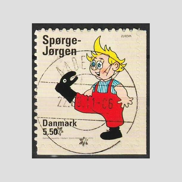 FRIMRKER DANMARK | 2010 - AFA 1628Eb - Brnebger - 5,50 Kr. Sprge-Jrgen - Pragt Stemplet