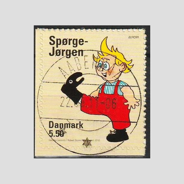 FRIMRKER DANMARK | 2010 - AFA 1628Ea - Brnebger - 5,50 Kr. Sprge-Jrgen - Pragt Stemplet