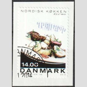 FRIM�RKER DANMARK | 2013 - AFA 1765 - Nordisk k�kken - 14,00 Kr. flerfarvet - P�nt Stemplet 