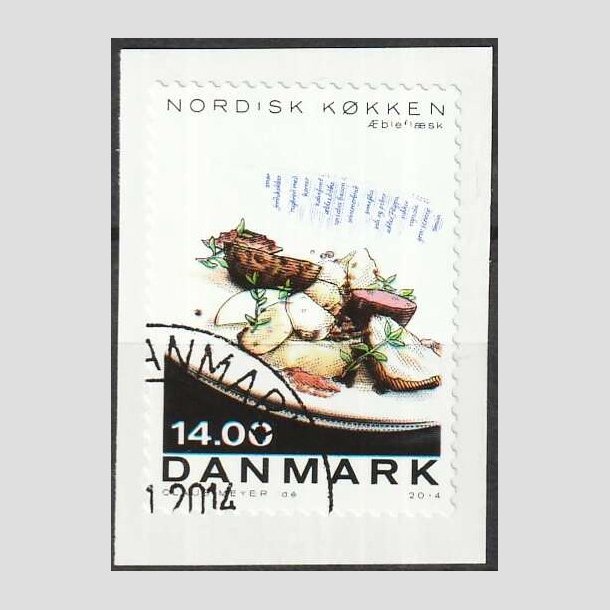 FRIMRKER DANMARK | 2013 - AFA 1765 - Nordisk kkken - 14,00 Kr. flerfarvet - Pnt Stemplet 