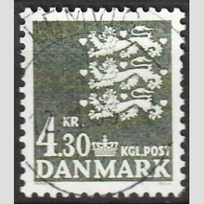 FRIMRKER DANMARK | 1984 - AFA 793 - Rigsvben 4,30 Kr. sortgrn - Pragt Stemplet Lemvig