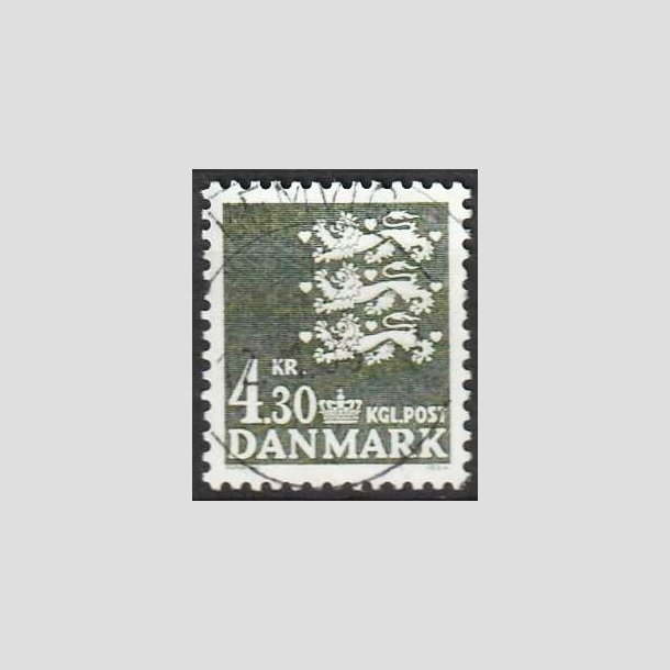 FRIMRKER DANMARK | 1984 - AFA 793 - Rigsvben 4,30 Kr. sortgrn - Pragt Stemplet Lemvig
