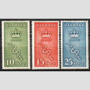 FRIM�RKER DANMARK | 1929 - AFA 178,179,180 - Kr�ftfrim�rker i komplet s�t - Ubrugt