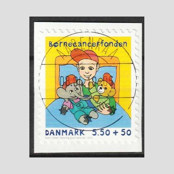 FRIMRKER DANMARK | 2010 - AFA 1605Ea - Brnecanserfonden - 5,50 + 0,50 Kr. - Lux Stemplet