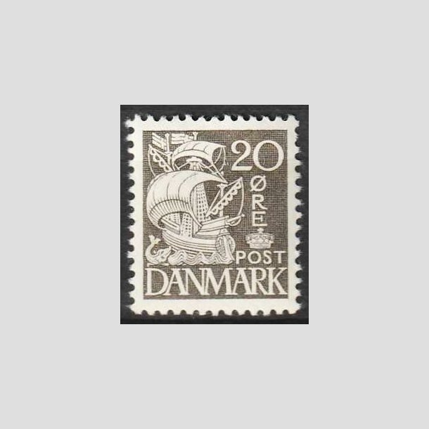 FRIMRKER DANMARK | 1937-40 - AFA 204a - Karavel 20 re gr Type II - Postfrisk