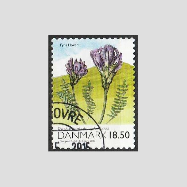 FRIMRKER DANMARK | 2010 - AFA 1603 - Danmarks natur - 18,50 Kr. flerfarvet - Pnt Stemplet 