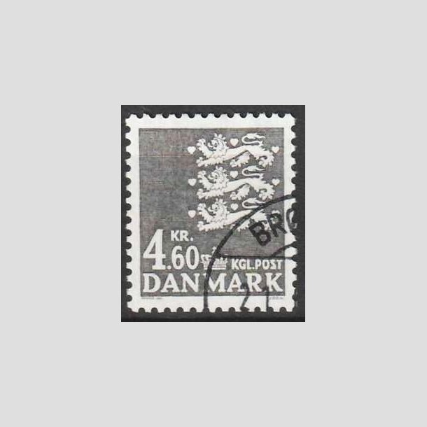 FRIMRKER DANMARK | 1988 - AFA 899 - Rigsvben - 4,60 Kr. gr - Hjrne Stemplet 