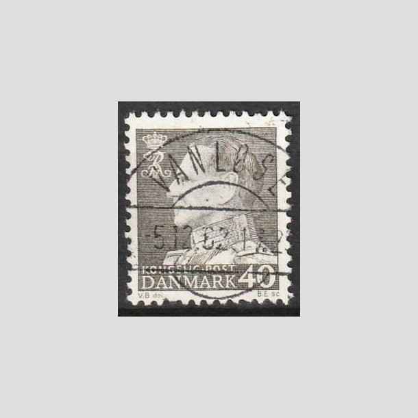 FRIMRKER DANMARK | 1961-62 - AFA 396 - Fr. IX 40 re gr - Pragt Stemplet Vanlse