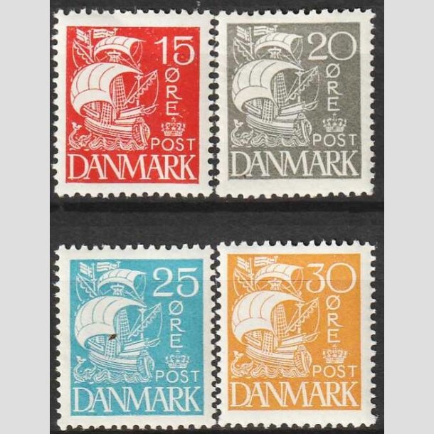 FRIMRKER DANMARK | 1927 - AFA 169-72 - Karavel 15-30 re - Ubrugt