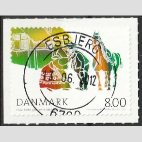 FRIM�RKER DANMARK | 2012 - AFA 1713 - H.C. Andersens eventyr - 8,00 Kr. flerfarvet - Pragt Stemplet